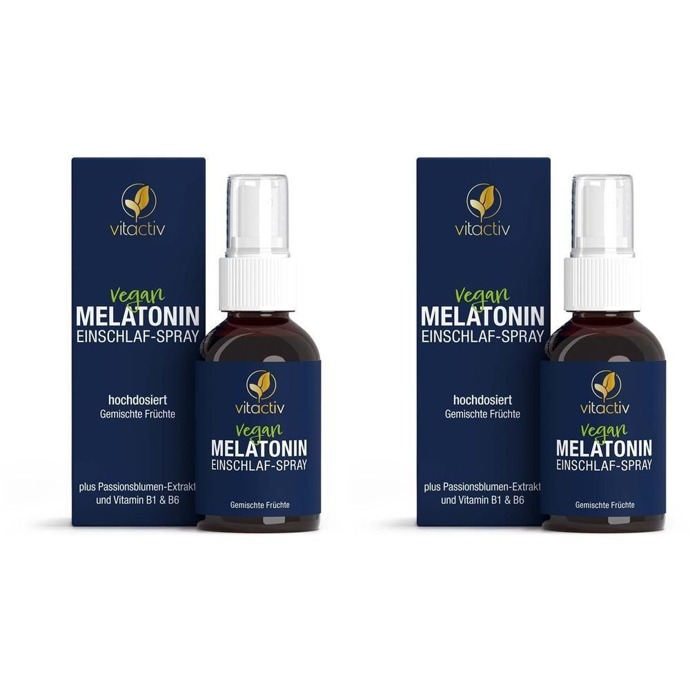 Melatonin Einschlaf-Spray gemischte Früchte 2x 2x50 ml Spray