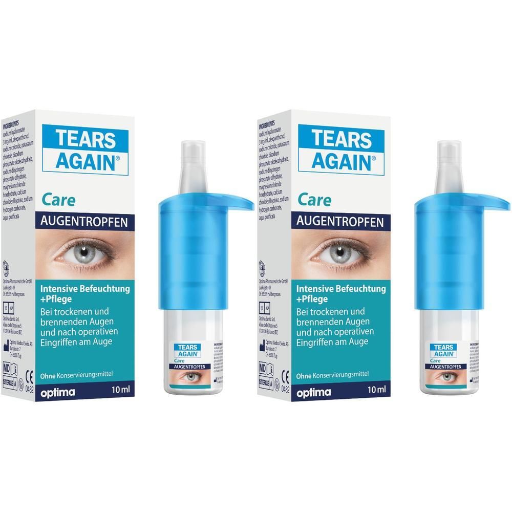 Tears Again Care Augentropfen 2x 2x10 ml