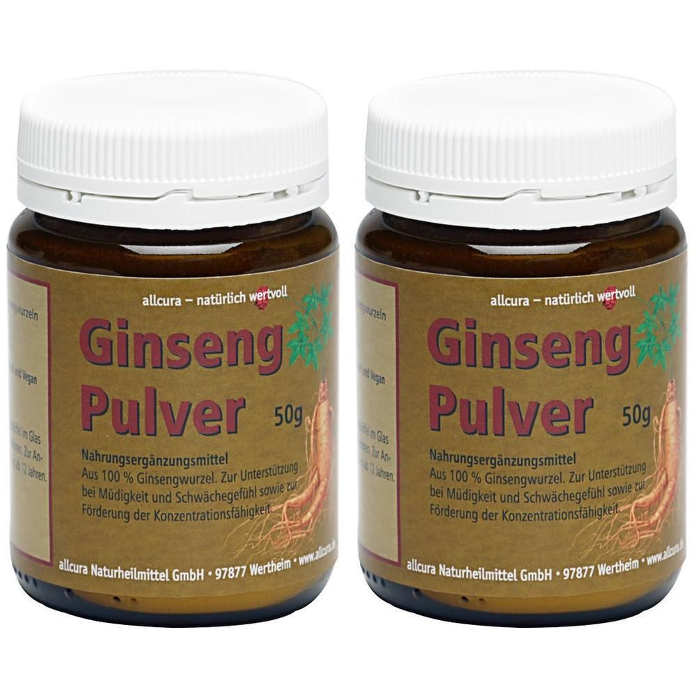 Ginseng Pulver 2x 2x50 g