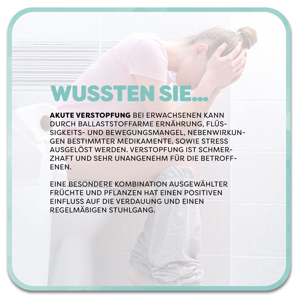 Akute Verstopfung kann durch ballaststoffarme Ernährung ausgelöst werden.