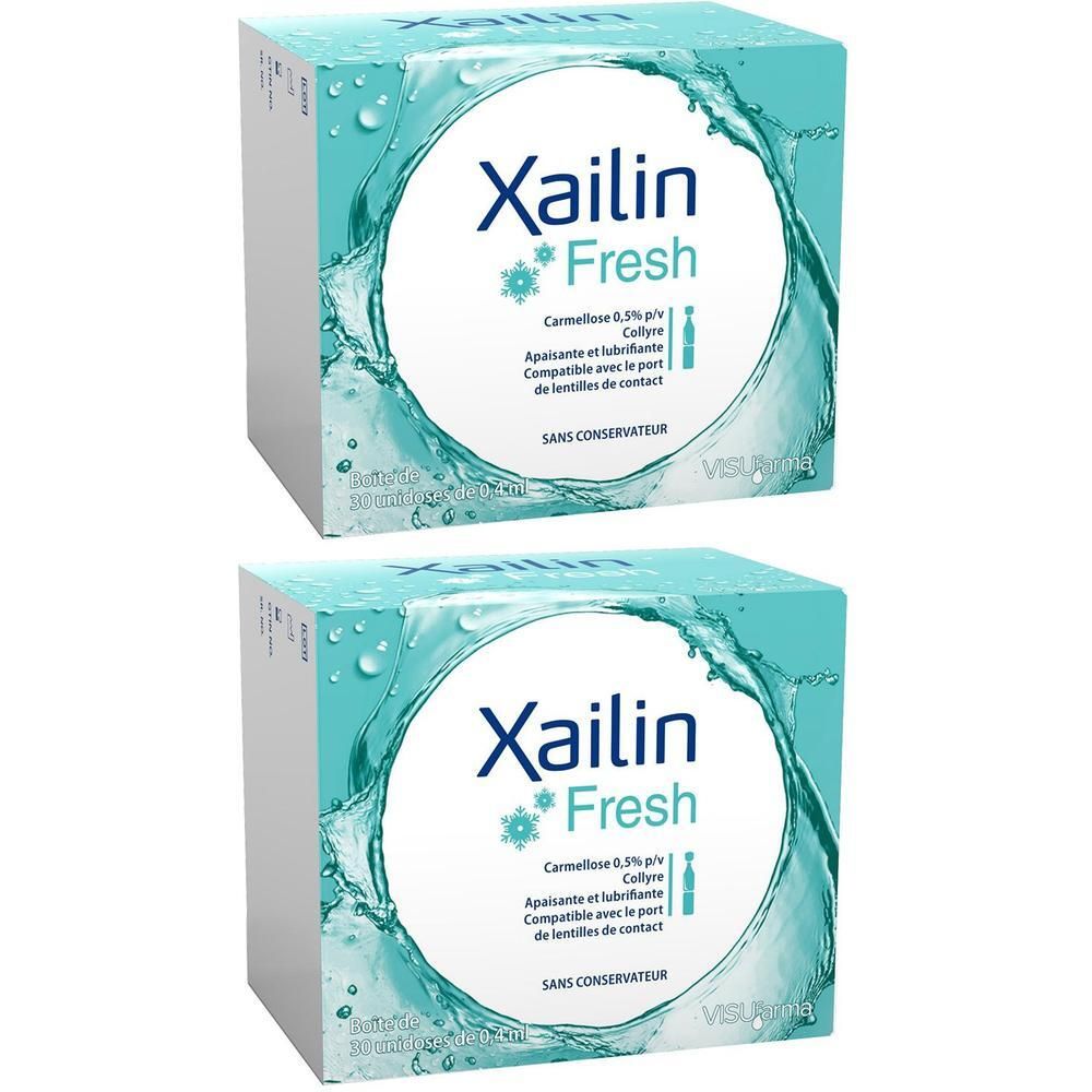 Xailin Fresh Augentropfen 2x 2x30x0,4 ml
