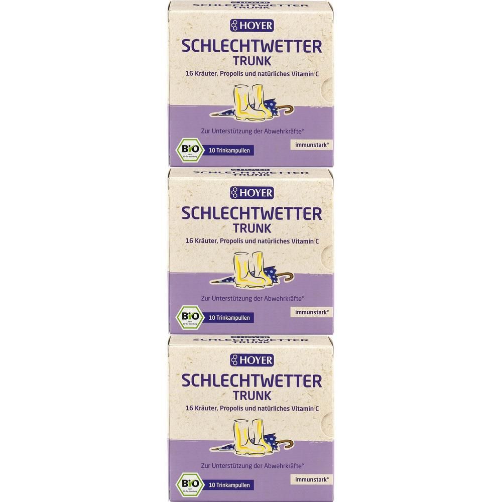 Hoyer Schlechtwetter Trunk Bio 3x 3x10x10 ml Trinkampullen