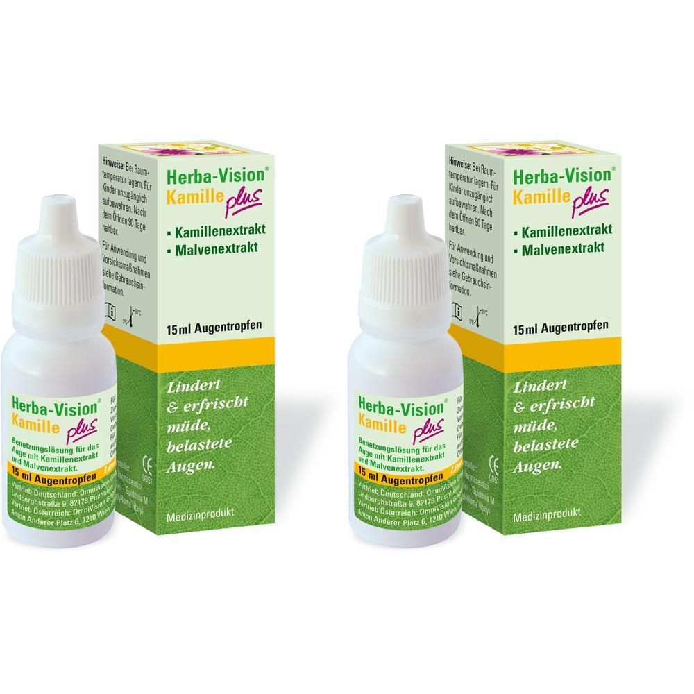 Herba-Vision Kamille plus Augentropfen 2x 2x15 ml