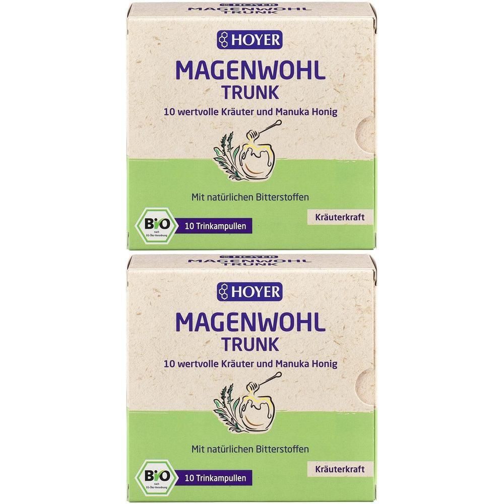 Hoyer Magenwohl-Trunk Bio 2x 2x10x10 ml Trinkampullen