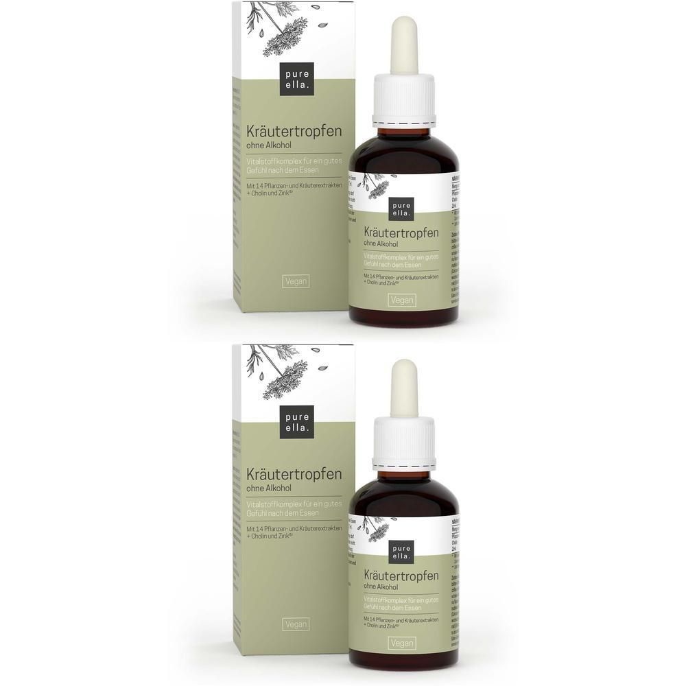 Pure Ella Kräutertropfen ohne Alkohol 2x 2x50 ml Tropfen