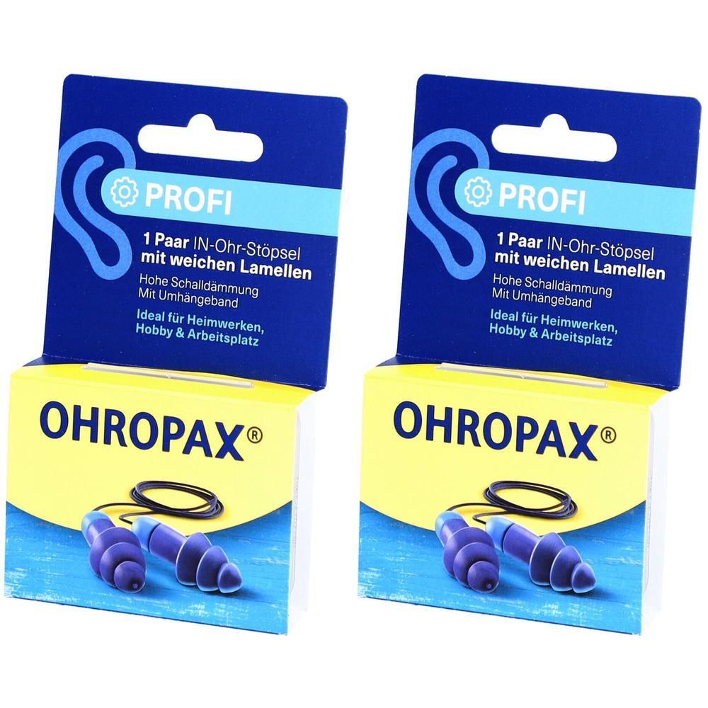 Ohropax Profi Lamellenstöpsel In-Ohr 2x 2x2 St