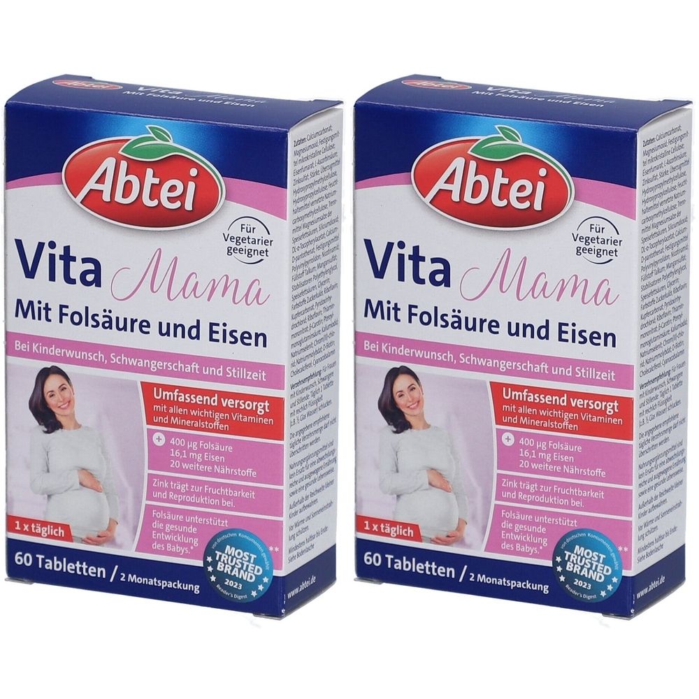 Abtei Vita Mama TiO2 free At/De Tabletten 2x 2x60 St