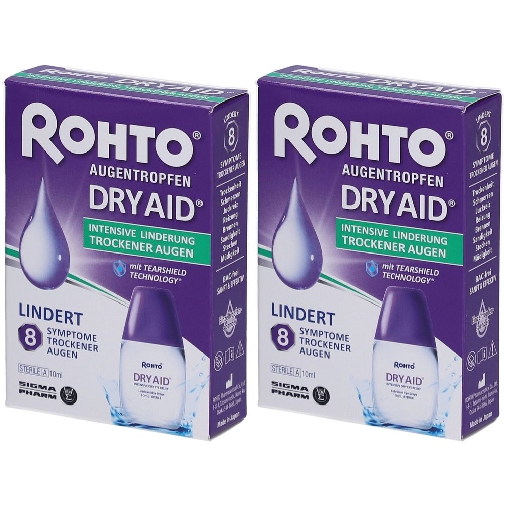 Rohto Augentropfen Dry Aid 2x 2x10 ml