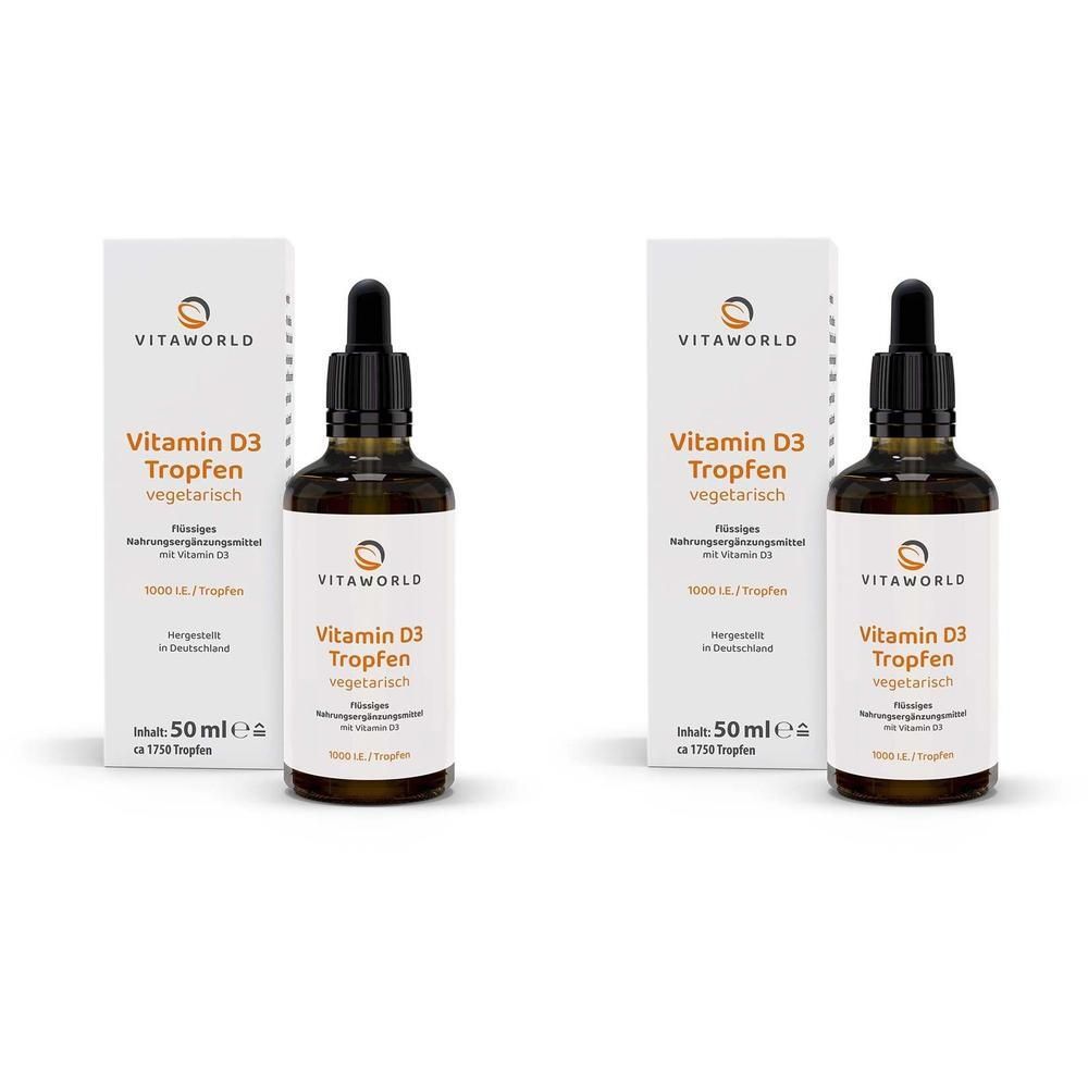 Vitamin D3 1000 I.e. pro Tag Tropfen zum Einnehmen 2x 2x50 ml