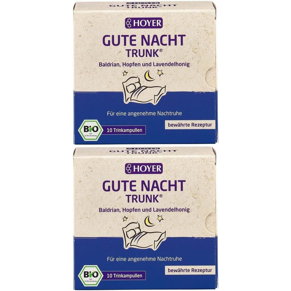 Hoyer Gute Nacht Trunk Bio 2x 2x10x10 ml Trinkampullen
