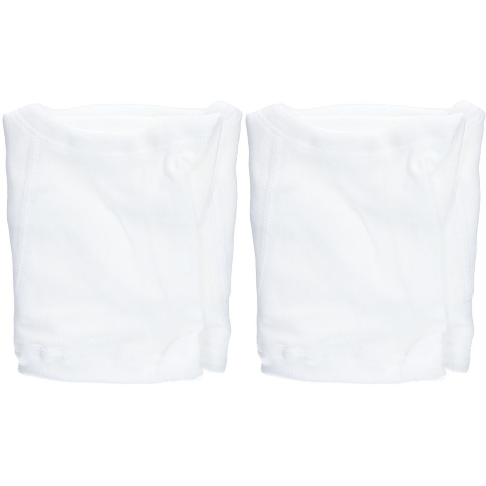 Zwei weiße Unterhosen, gefaltet. Keine weiteren Details sichtbar.