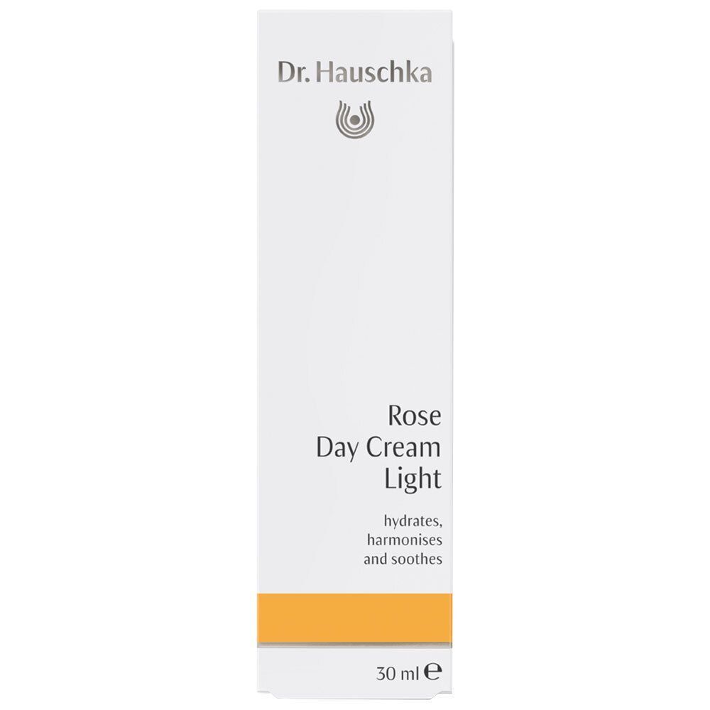 Verpackung Dr. Hauschka Rosen Tagescreme leicht, 30 ml.