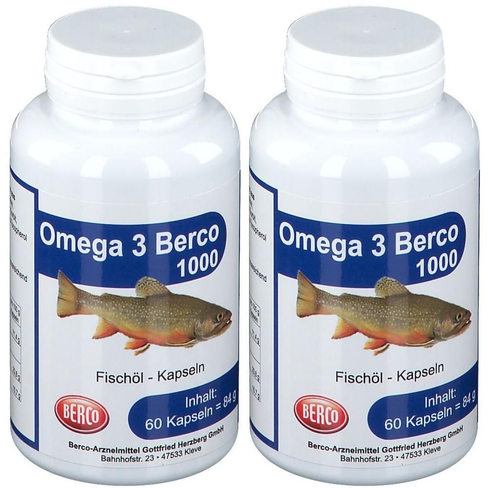 Omega 3 Berco 1000Mg x2 2x60 St Kapseln