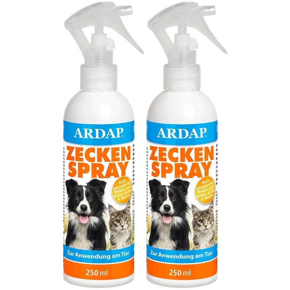 Ardap Zeckenspray zur Anwendung am Tier 2x 2x250 ml Spray
