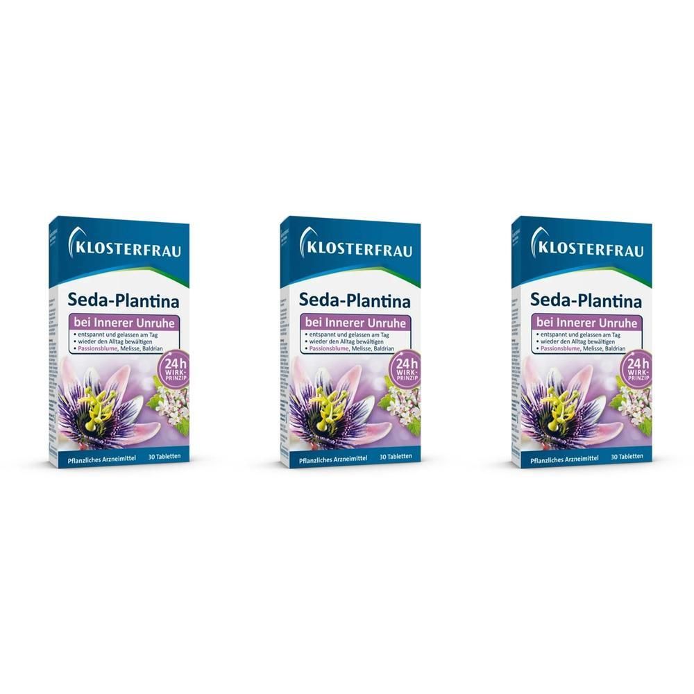 Klosterfrau Seda-Plantina überzogene Tabletten 3x 3x30 St Überzogene