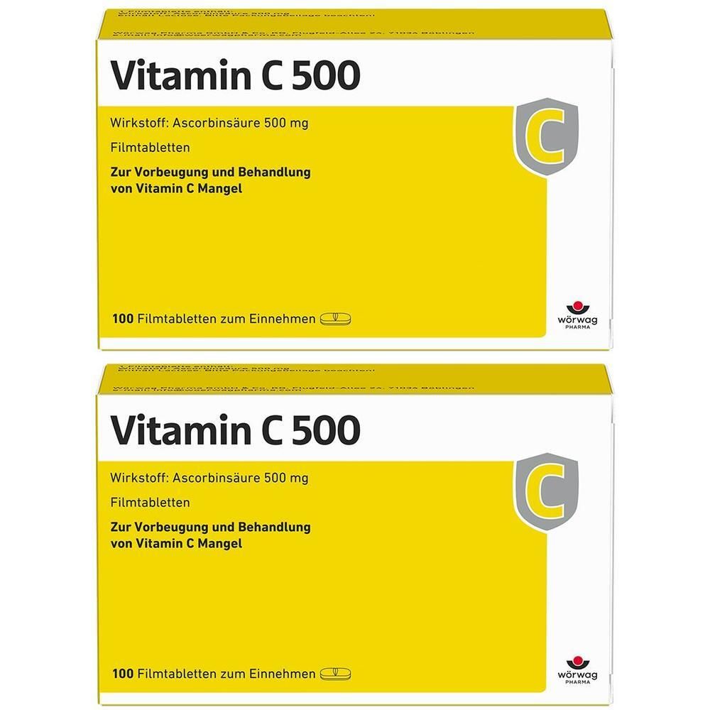 Vitamin C 500 Filmtabletten 2x 2x100 St