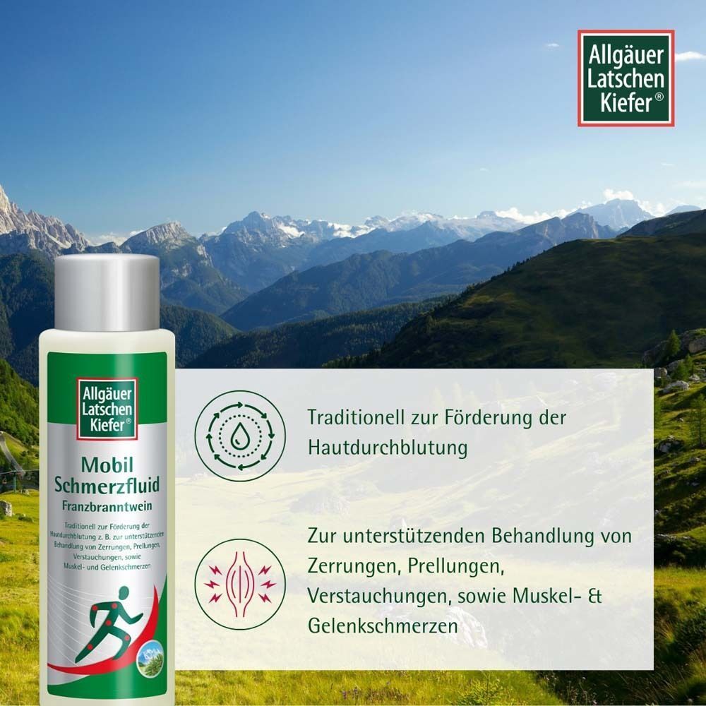 Allgäuer Latschenkiefer Mobil Schmerzfluid Franzbranntwein