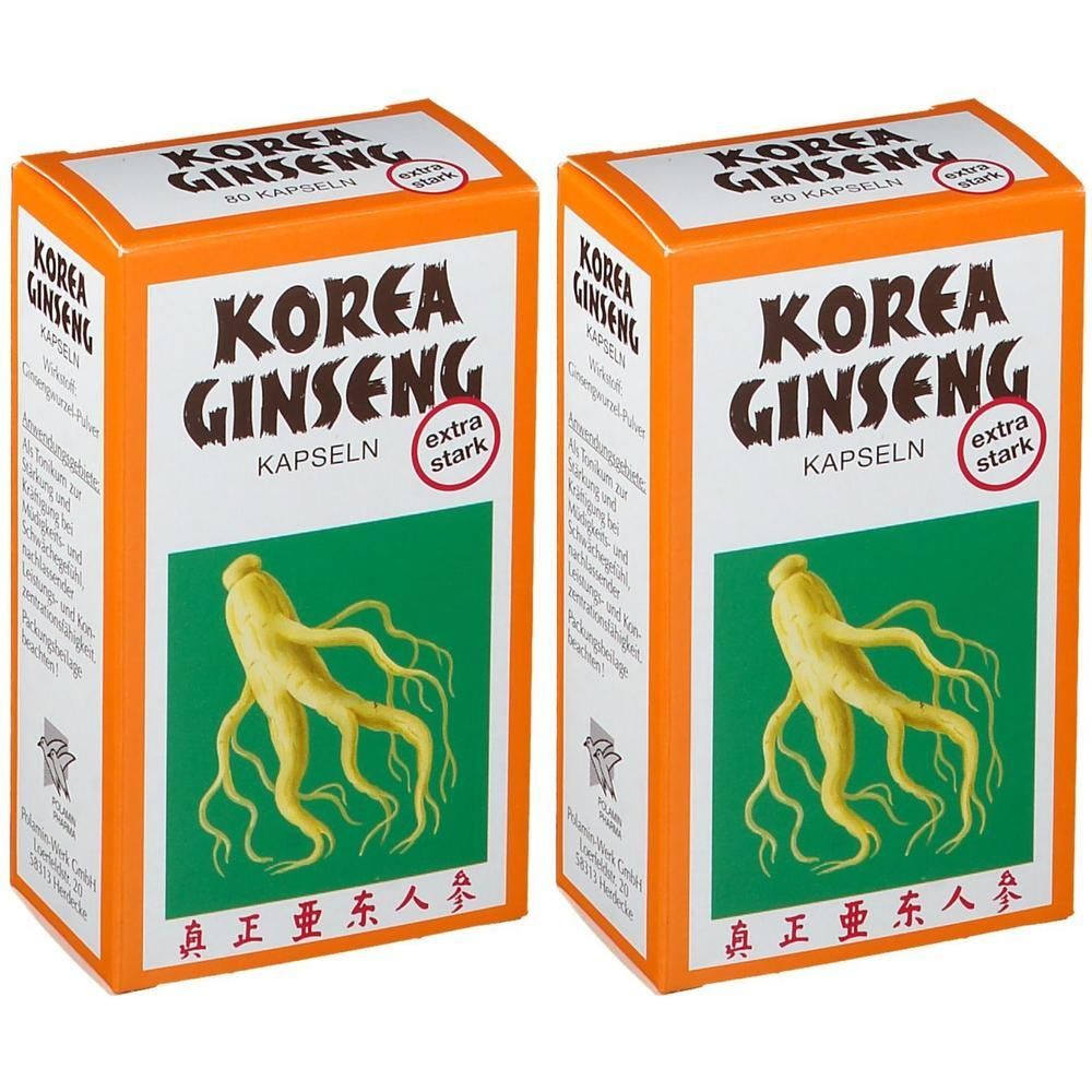 Korea Ginseng extra stark Kapseln 2x 2x80 St