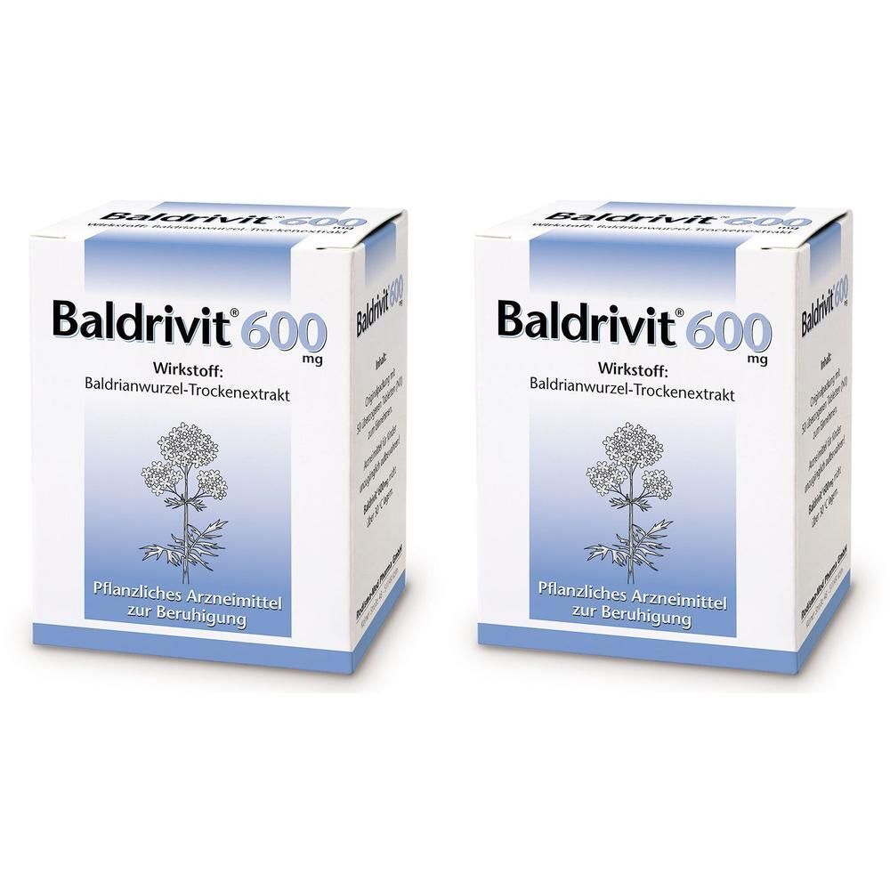 Baldrivit 600 mg überzogene Tabletten 2x 2x100 St Überzogene
