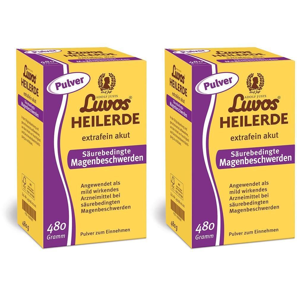 Luvos Heilerde extrafein akut Säureb.Magenbeschw. 2x 2x480 g Pulver