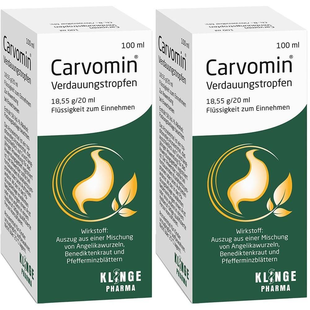 Carvomin Verdauungstropfen 2x 2x2x50 ml Flüssigkeit zum Einnehmen