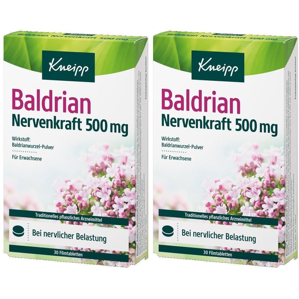 Kneipp Baldrian Nervenkraft 500 mg Filmtabletten 2x 2x30 St