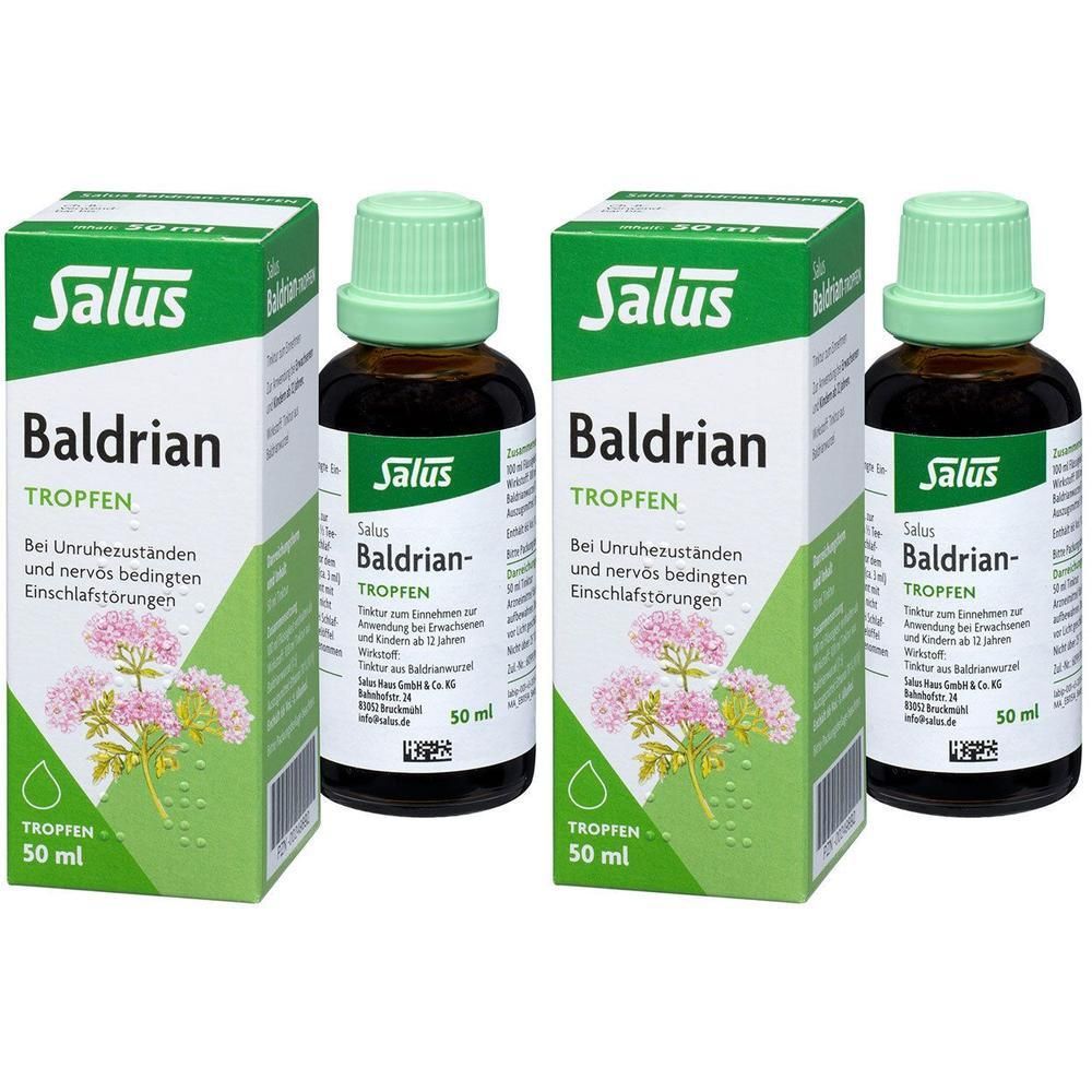Baldrian Tropfen Baldriantinktur Bio Salus 2x 2x50 ml Tinktur