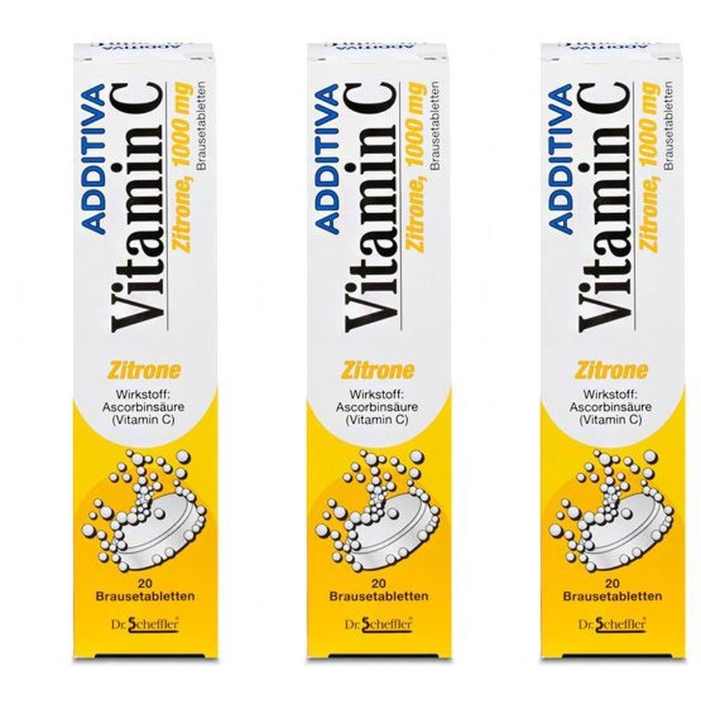 Additiva Vitamin C 1 g Brausetabletten 3x 3x20 St