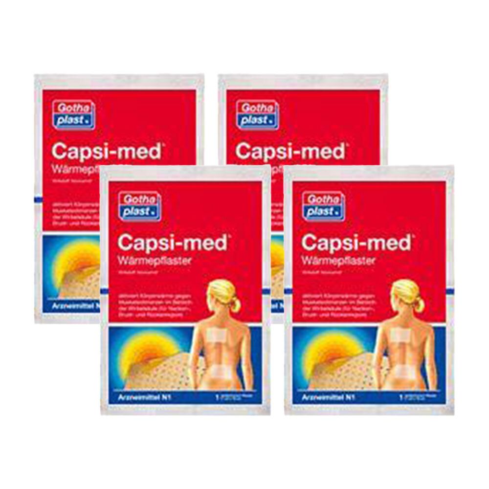 Capsi-Med Wärmepflaster 11x18 cm 4x 4x1 St Pflaster
