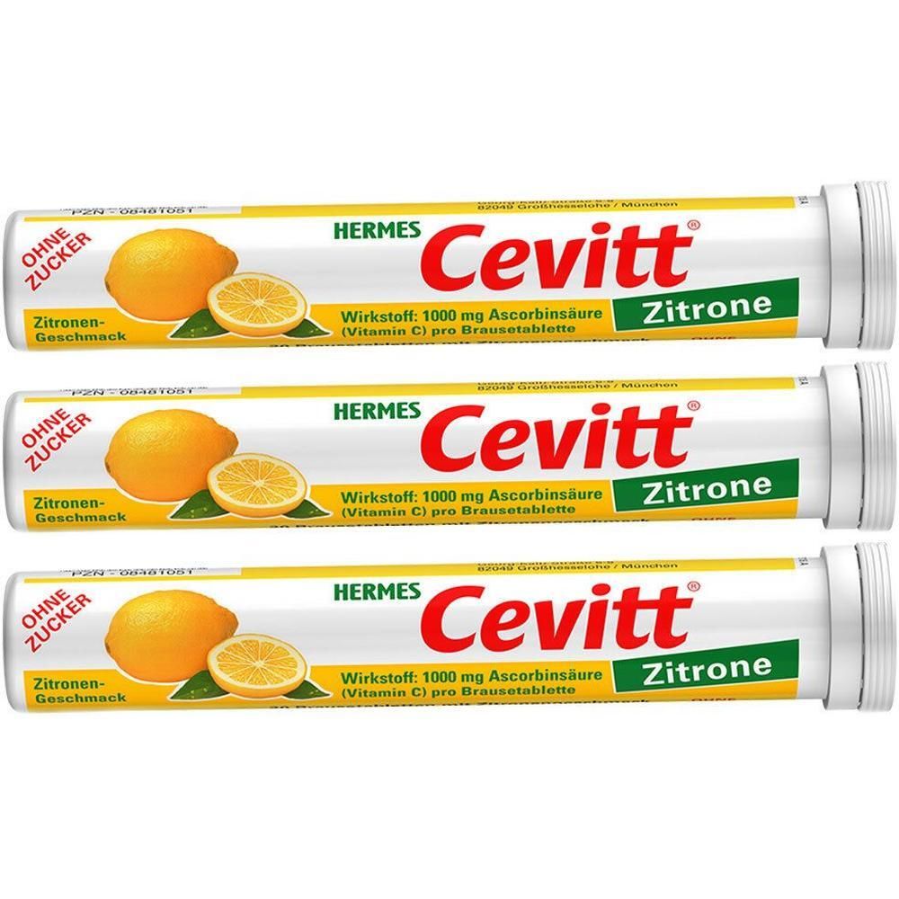 Hermes Cevitt Zitrone Brausetabletten 3x 3x20 St