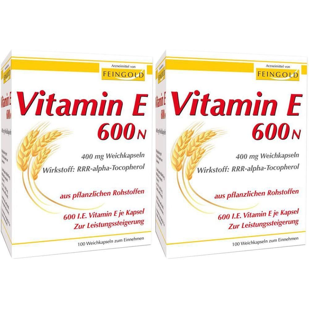Vitamin E 600 N Weichkapseln 2x 2x100 St