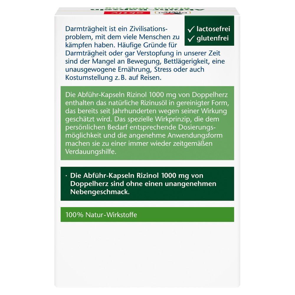 Doppelherz® aktiv Abführ-Kapseln Rizinol 1000 mg