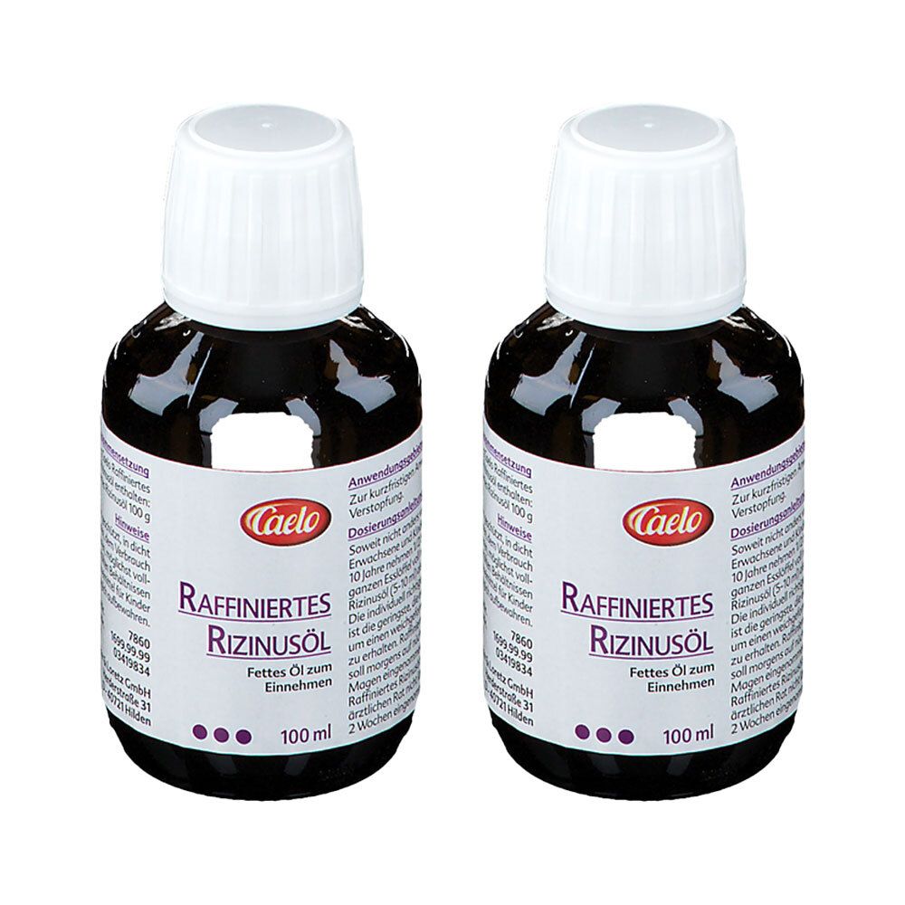 Rizinusöl raffiniert Caelo HV-Packung 2x 2x100 ml Öl