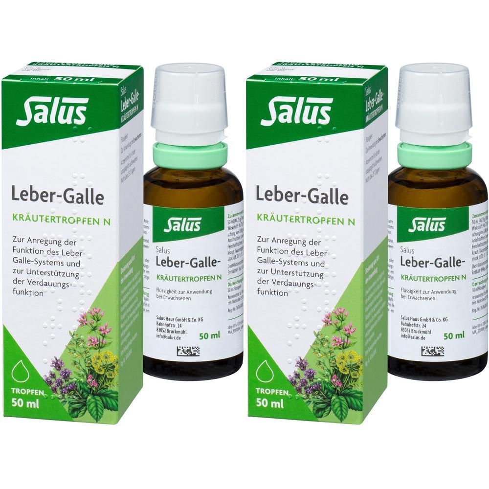 Leber Galle Kräutertropfen N Salus 2x 2x50 ml Flüssigkeit