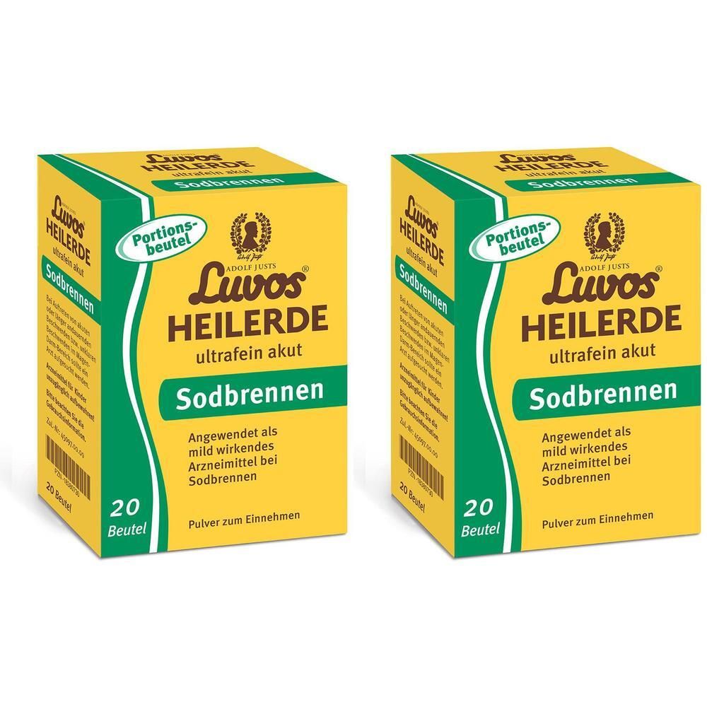 Luvos Heilerde ultrafein akut Sodbrennen Pulv.Btl. 2x 2x20x6,5 g Pulver