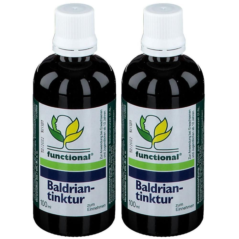 Functional Baldrian Tinktur 2x 2x100 ml Tropfen