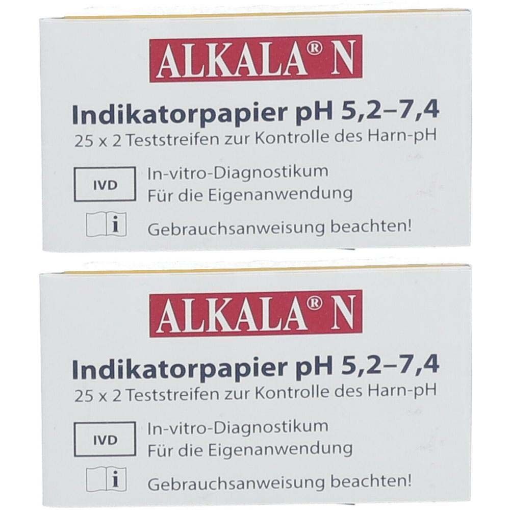 Alkala N pH-Indikatorpapier 2x 2x2x25 St Test
