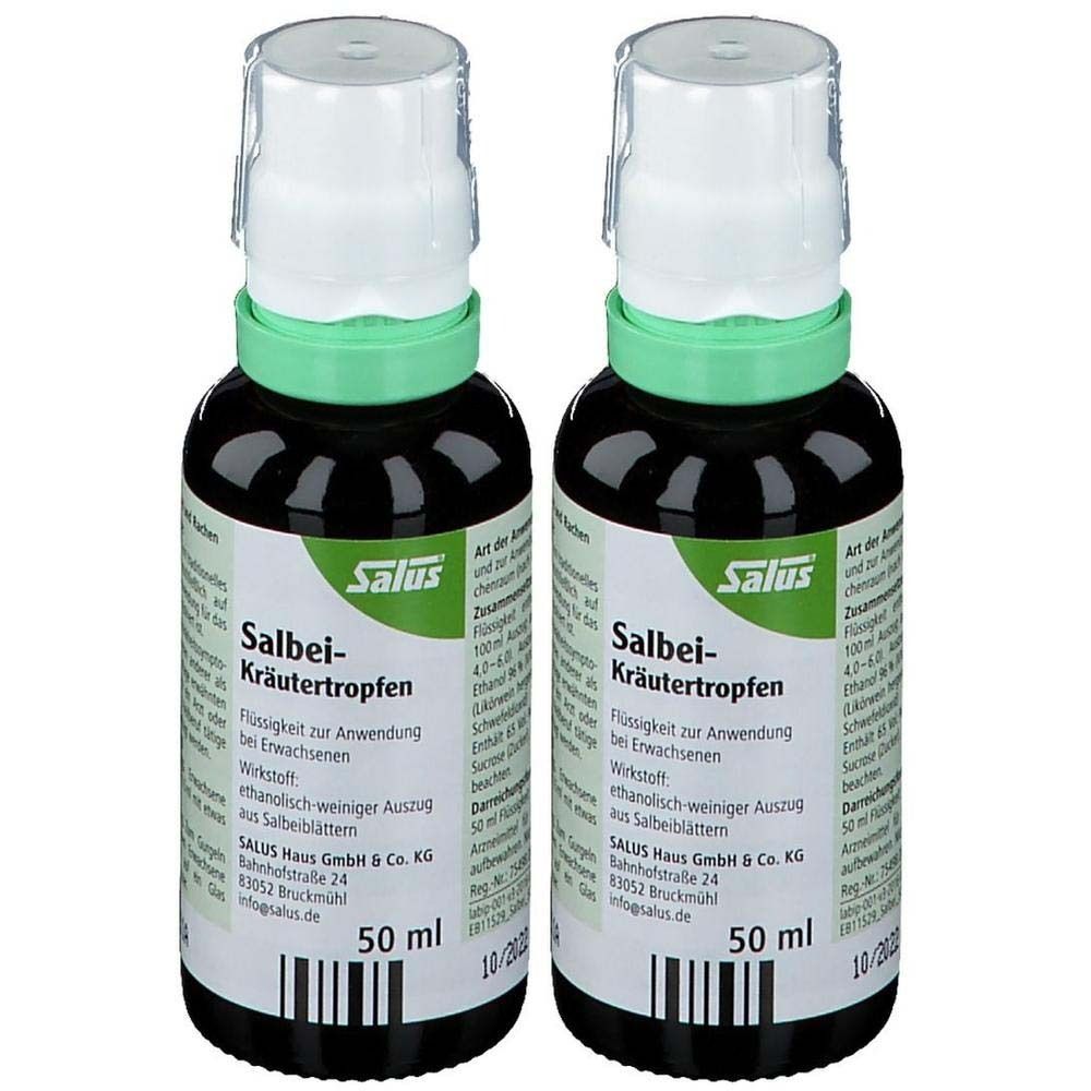 Salbei Kräutertropfen Salus 2x 2x50 ml Flüssigkeit