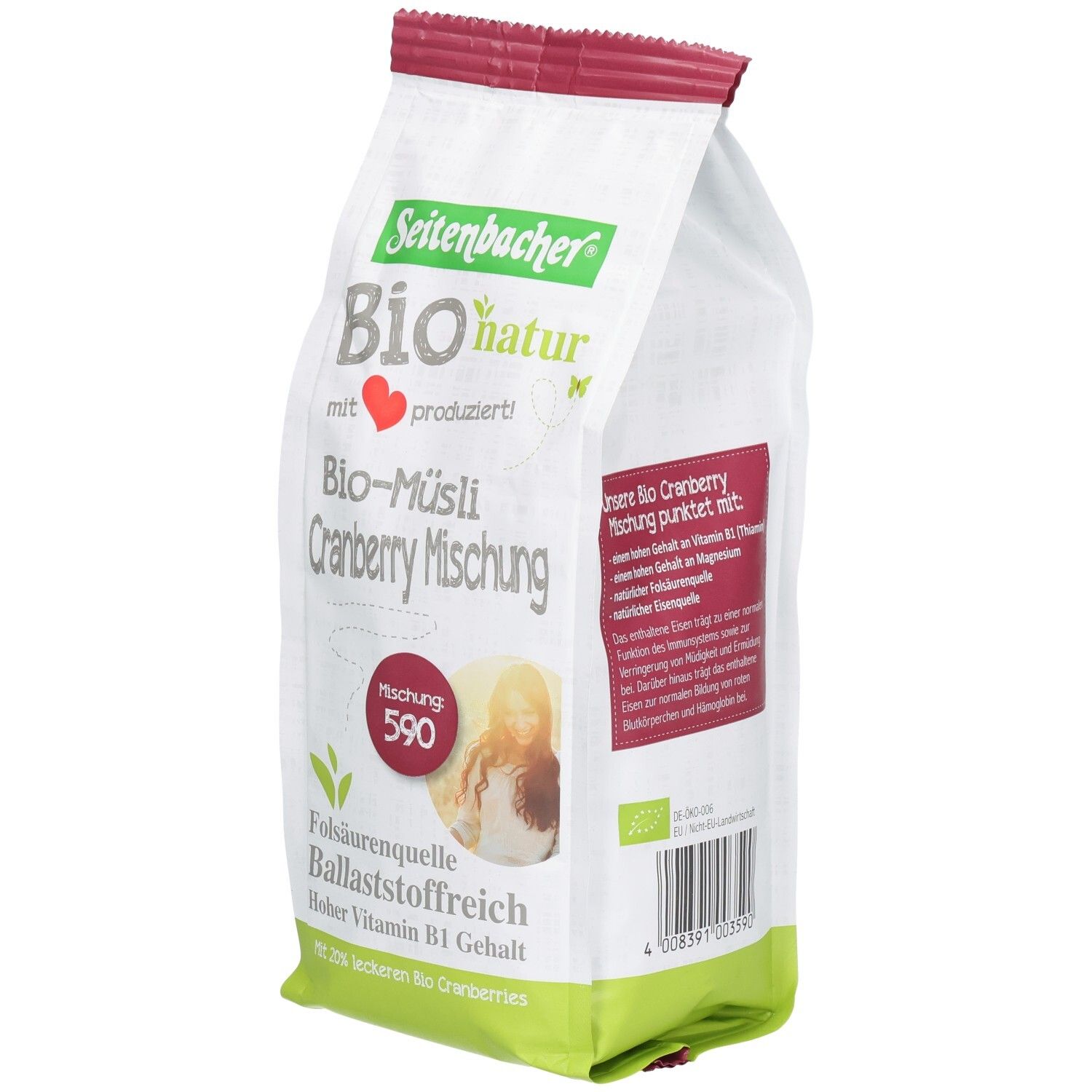 Seitenbacher Sb.-Bio Cranberry Müsli 500 g