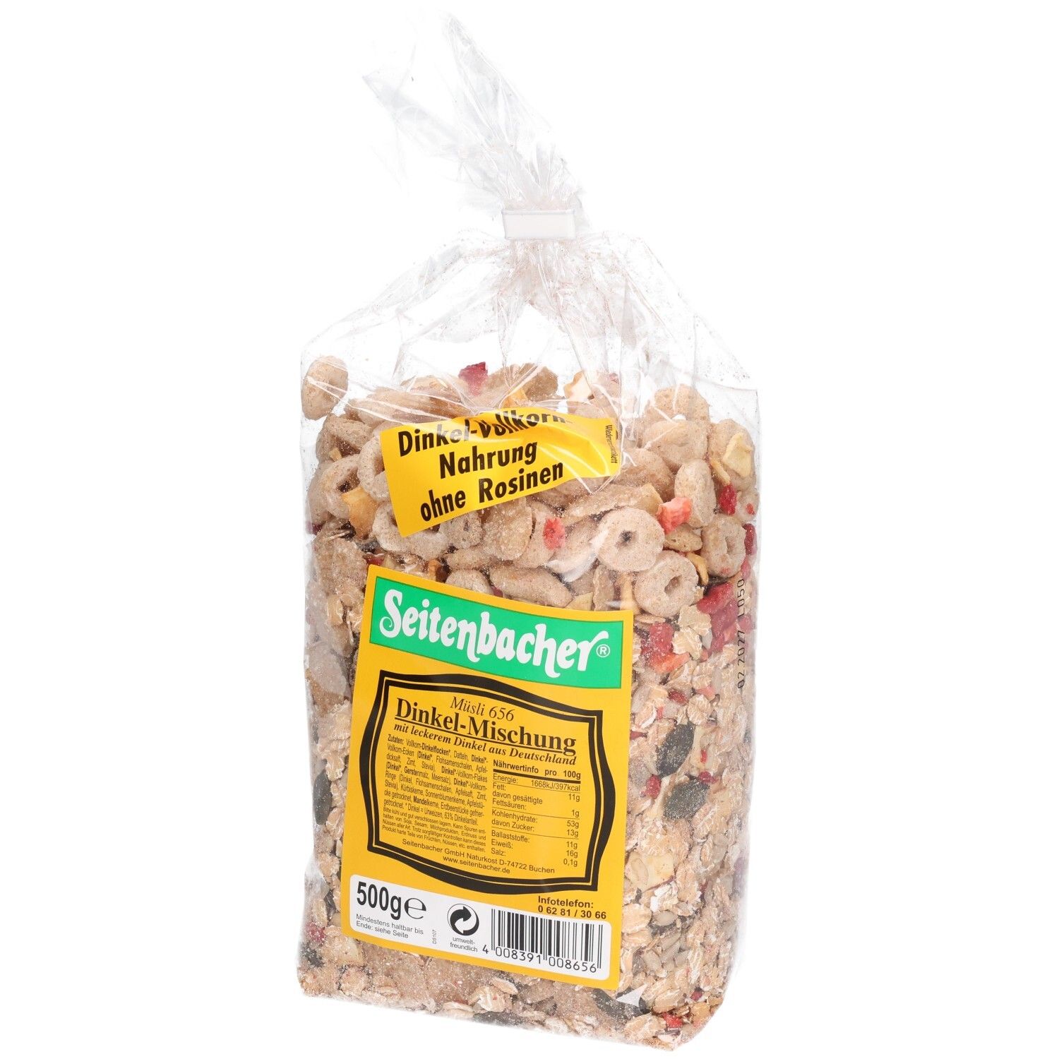 Seitenbacher Sb.-Dinkelmischung 500 g Müsli