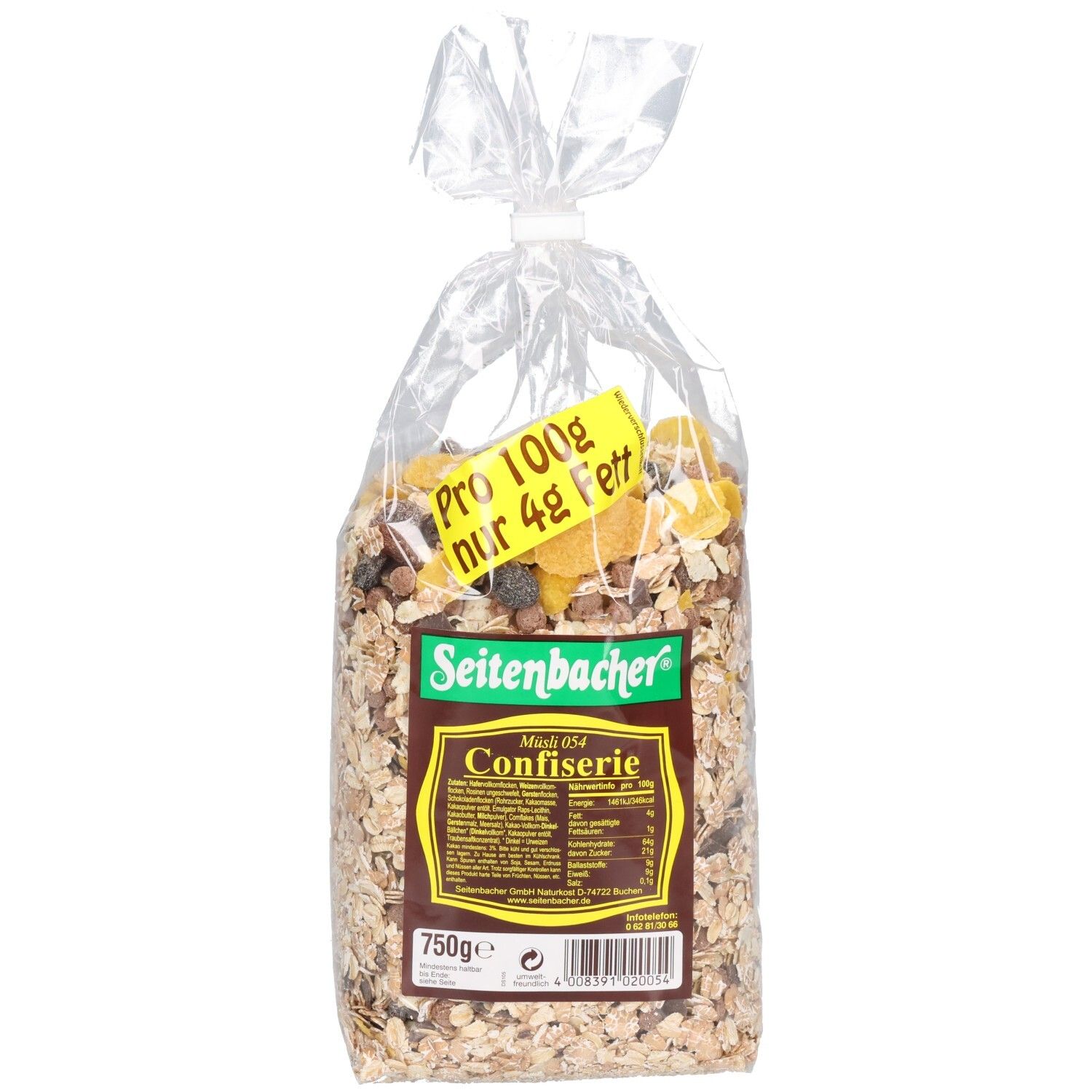 Seitenbacher Sb.-Confiserie 750 g Müsli