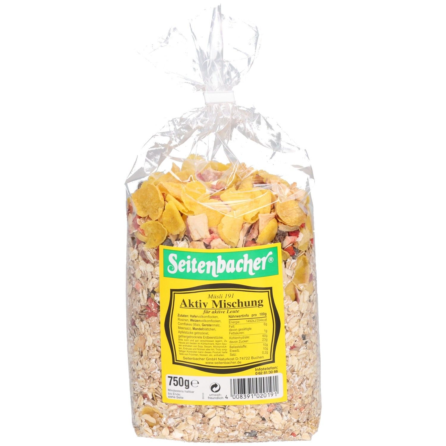 Seitenbacher Sb.-Aktiv-Mischung 750 g Müsli