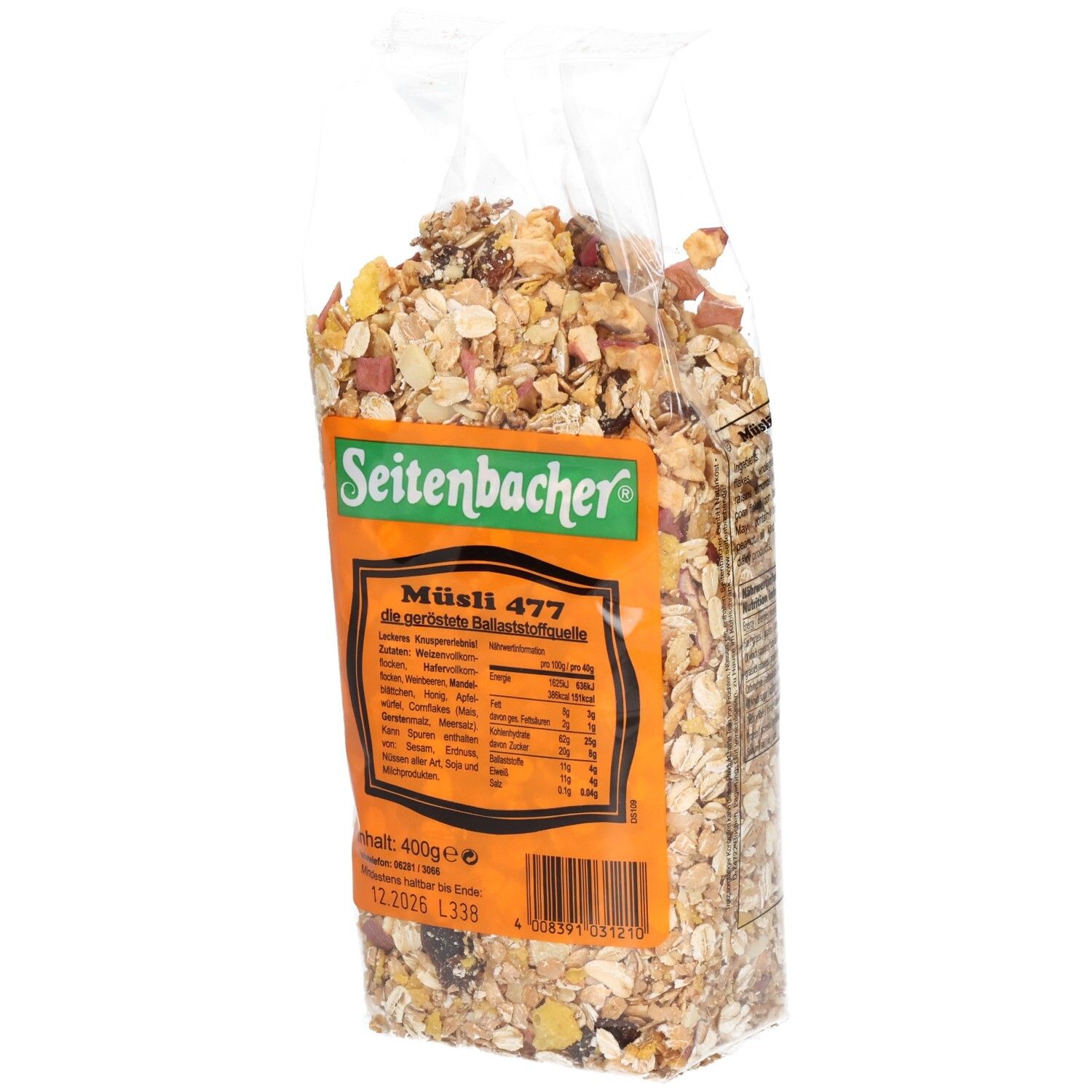 Seitenbacher Müsli geröstet 400 g