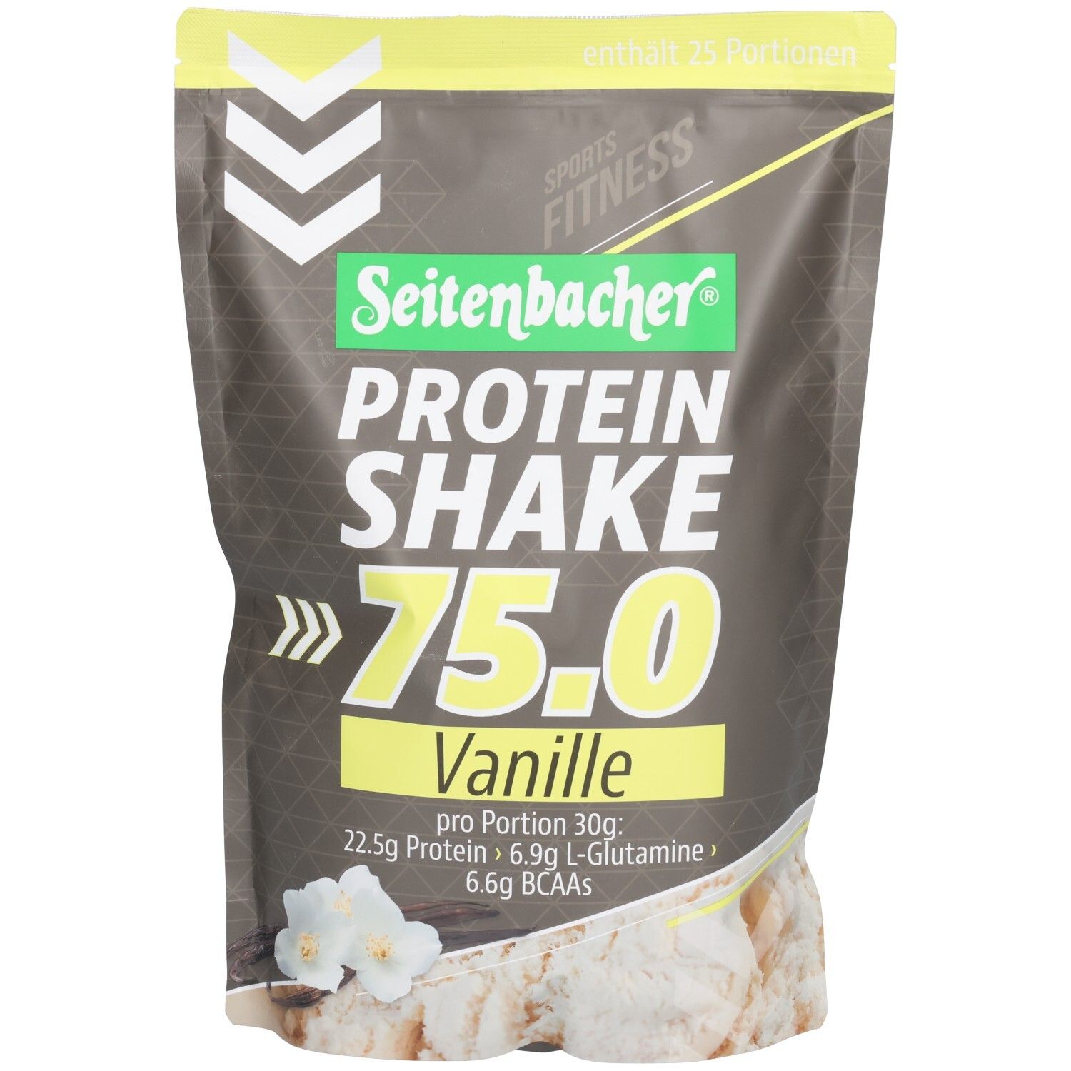 Seitenbacher Protein Shake 75.0, Vanille 750 g Pulver