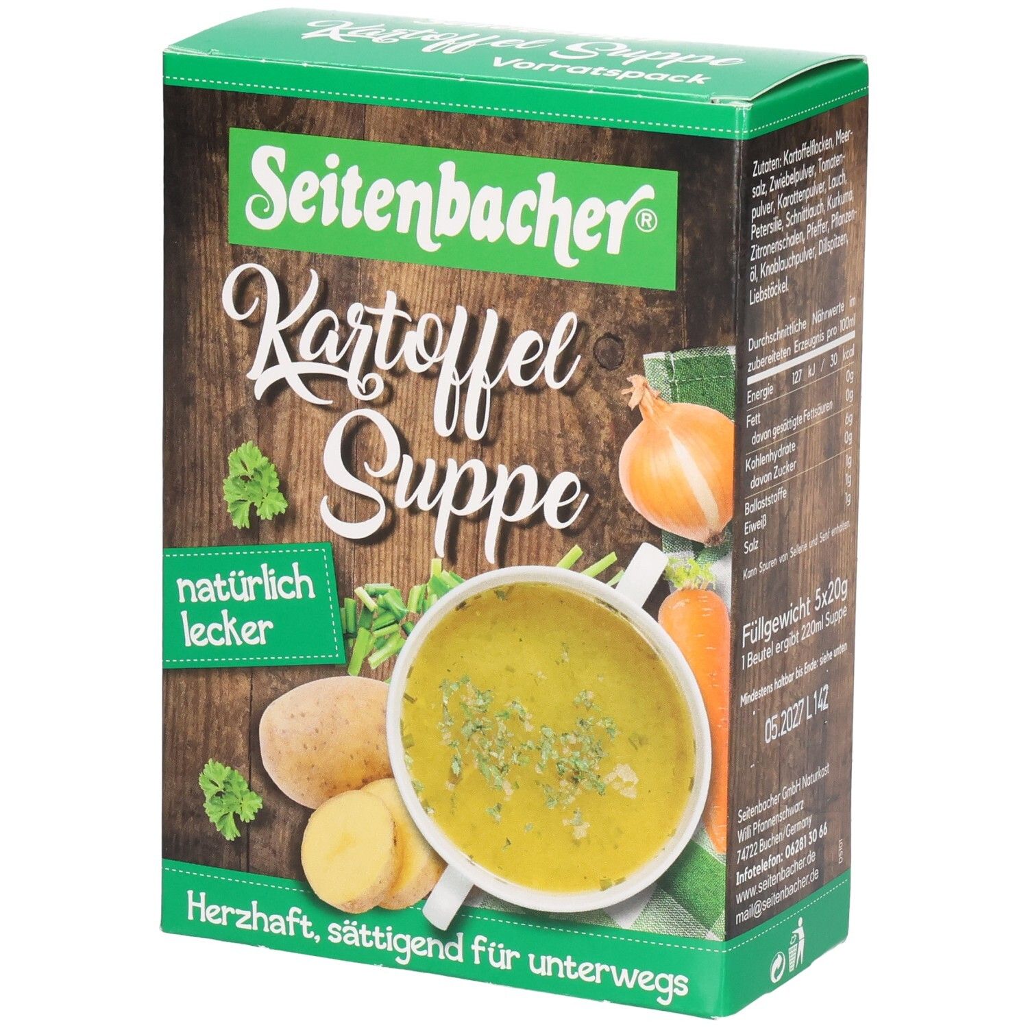 Seitenbacher Kartoffelsuppe, 5x20g 5x20 g Pulver