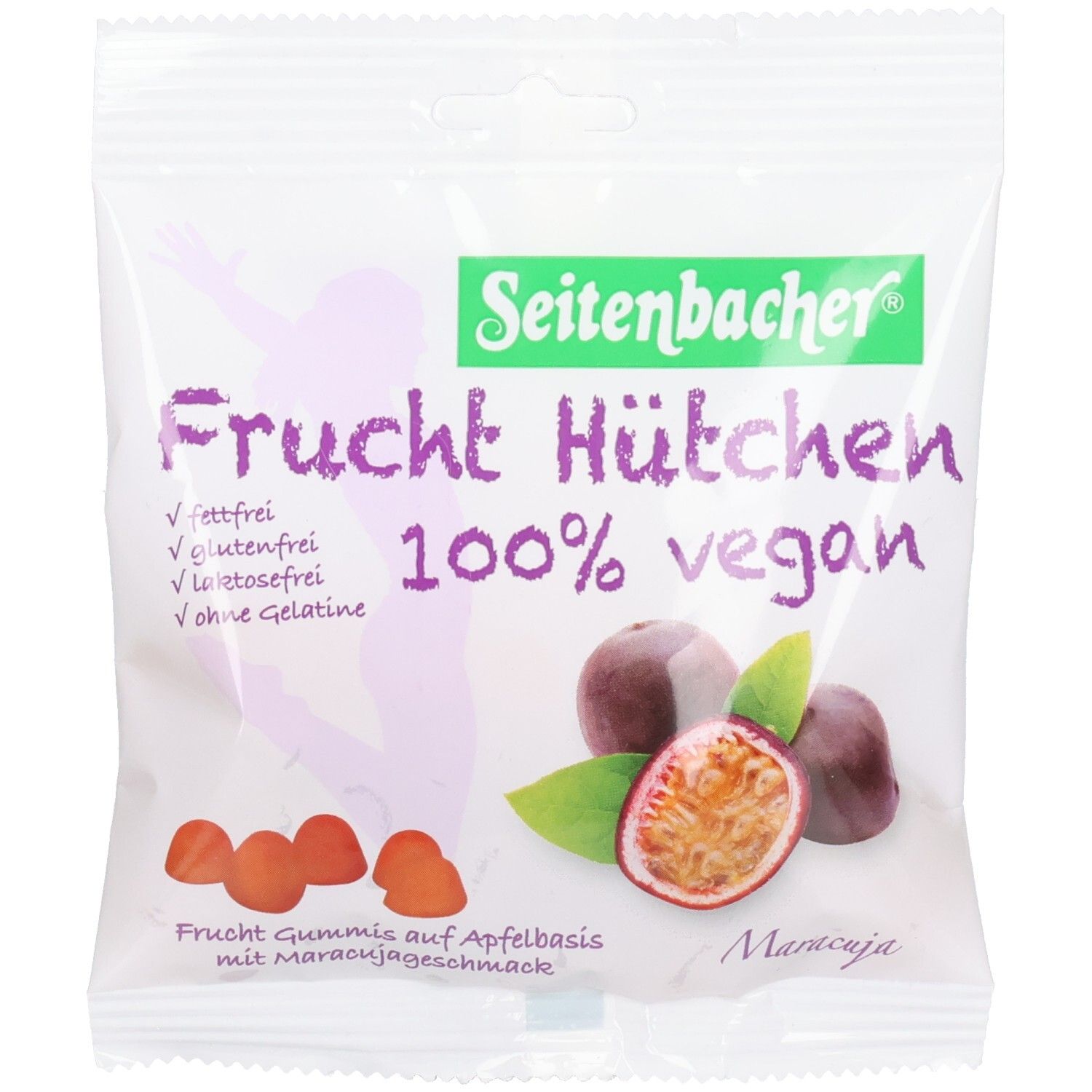 Seitenbacher 100% Vegan FH Maracuja 85 g Fruchtgummi