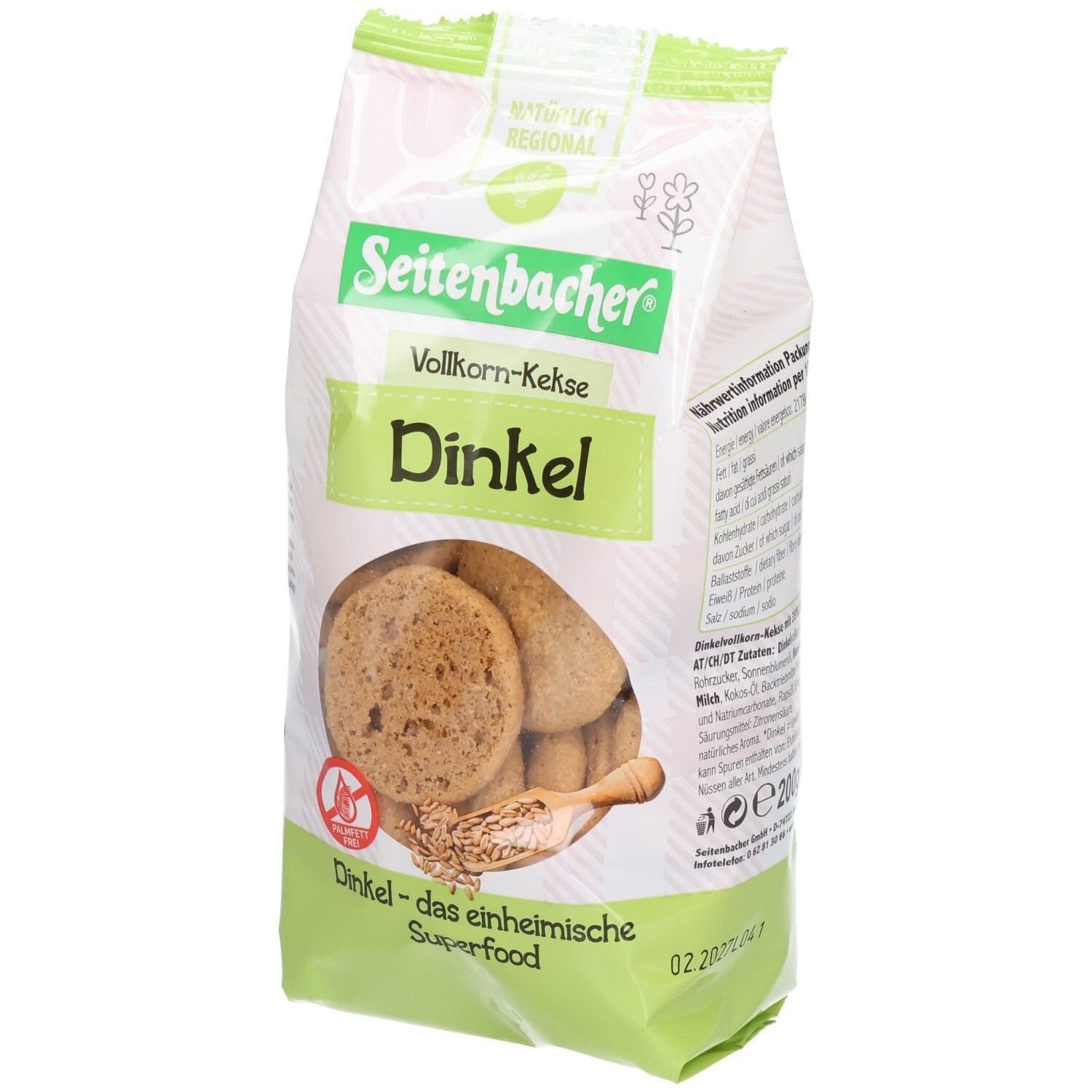 Seitenbacher Dinkel Chia Keks 200 g Kekse