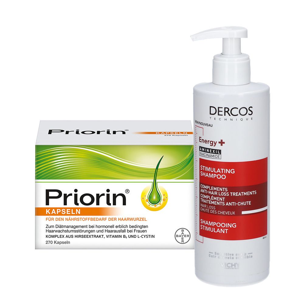 Priorin Kapseln + Vichy Dercos Vital-Shampoo m.Aminexil 1 St Set