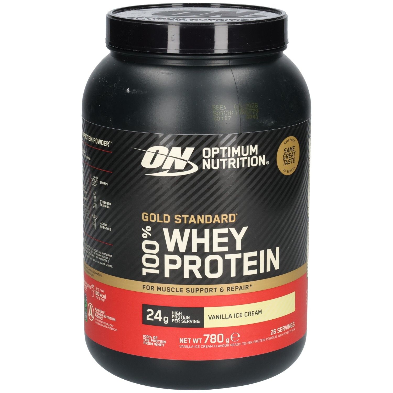 Optimum Nutrition 100% Whey Gold Standard Vanilla Ice Cream 780 g Pulver