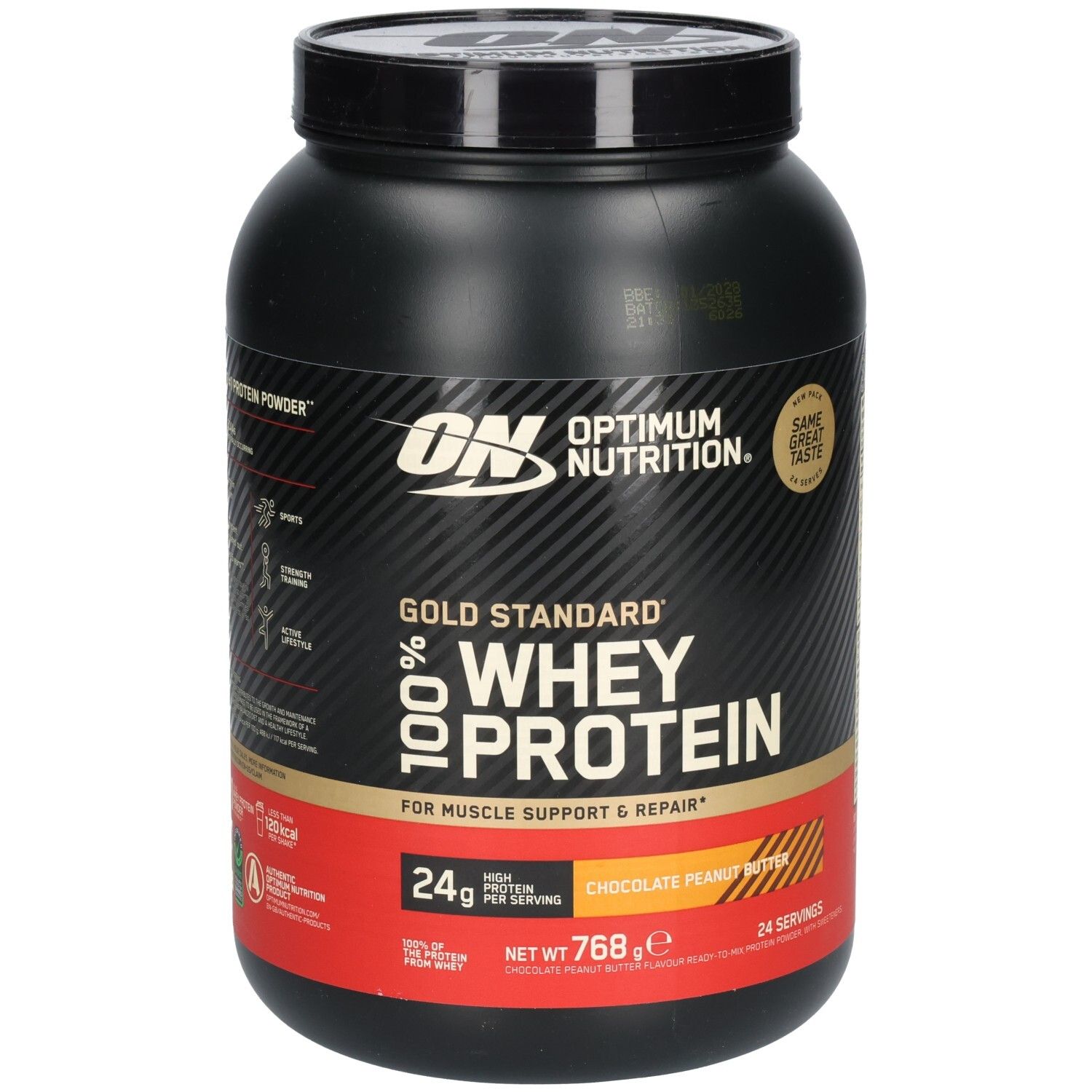 Optimum Nutrition 100% Whey Gold Standard Chocolate Peanut Butter 768 g Pulver